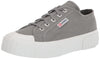 Superga 2630 Cotu Grey Sage Lace Up Rounded Toe Tennis Shoe Signature Sneaker