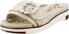 Sam Edelman Ariane Ivory/Natural Lace Open Toe Wedge Platform Leather Sandals