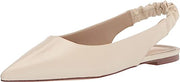 Sam Edelman Whitney Modern Ivory Slip On Slingback Strap Pointed Toe Dress Flats