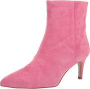 Sam Edelman Ulissa Pink Confetti Side Zipper Pointed Toe Kitten Heel Ankle Boots