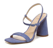 Sam Edelman Kit Violet Suede Womens Open Toe Dress Ankle Strap Heeled Sandals