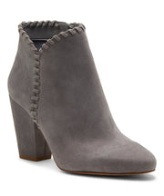 1.State MYLO Light Grey Suede Block Heel Round Toe Designer Ankle Booties (8, LIGHT GREY)