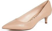 Sam Edelman Dori Soft Beige Slip On Pointed Toe Kitten Heel Fashion Pumps