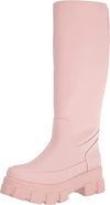 Circus by Sam Edelman Dollie Light Grey Rounded Toe Pull On Knee High Boots