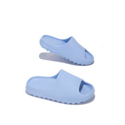 CAPE ROBBIN WOMEN'S FESTIVE SLIPPING AWAY SLIP ON SLIDES PERIWINKLE