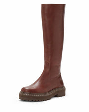 Vince Camuto Phrancie Chocolate Craving Knee High Platform Leather Tall Boot