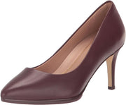 Cole Haan Grand Ambition Bloodstone Leather Pointed Toe Stiletto Heeled Pumps