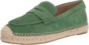 Sam Edelman Kai Thyme Green Slip On Rounded Toe Cork Detailed Espadrille Loafers