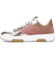 Sam Edelman Jojo Rose Multi Velvet Lace Up Athletic Rounded Toe Low Top Sneakers