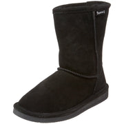 Bearpaw Women's Emma Short Snow Warm Boot Fur Lined Black Suede (6, Black)