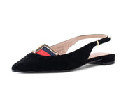 Cecelia New York Jacqueline Womens Flats Slingback Pointed Toe Sling Back Shoes