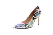 Sam Edelman Hazel Retro Floral Snake Print  Stiletto Dress Pointed Pump (9.5, Retro Floral Snake)