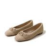 Sam Edelman Madison Dark Natural/Summer Sand Squared Toe Slip On Ballet Flats