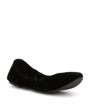 Lucky Brand Women's Emmie Black Velvet Flexible Ballet Flats Sofe Sole