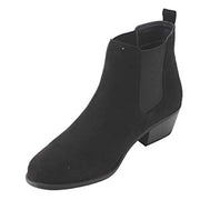 Refresh Women's Tildon-03 Low Heel Slip On Solid Ankle Boot