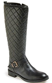 Bronx FA LENA  USA MILL FORD BLACK QUILTED LEATHER RIDING BOOTS
