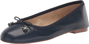 Sam Edelman Felicia Hudson Navy Luxe Slip On Rounded Toe Flexible Ballet Flats