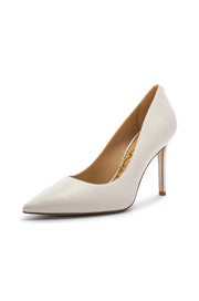 Sam Edelman Hazel Bright White Stiletto Heel Pointed Toe Slip On Fashion Pumps