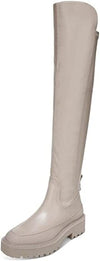 Sam Edelman Lerue Light Cedarwood Chunky Lug Sole Rounded Toe Over The Knee Boot