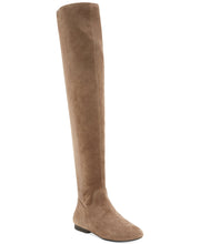 Lucky Brand Gavina Brindle Women's Suede Tall Over The Knee Round Toe Flat Boot