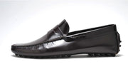 PAIR OF KINGS MEN'S THE ROYAL BOX LEATHER SLIP ON LOAFER MOCCASINS