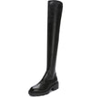 Ash Manhattan Black Pull On Round Toe Chunky Platform Block Heel Tall Boots