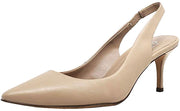 Charles David Amy Pump Nude Smooth Sling Kitten Heel Pump