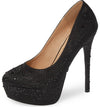 Lauren Lorraine Victoria Platform Pump Rhinestone High Heel Formal Dress Shoes