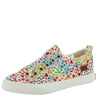 Blowfish Malibu Play-K Off White Galaxy Glitter Star Slip On Rounded Toe Sneaker