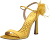 Sam Edelman Leana Sunflower Suede Squared Open Toe Stiletto Heleed Sandals