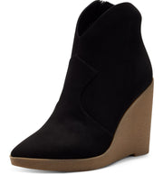 Jessica Simpson Crais Platform Wedge Almond Toe Fashion Dress Booties Black