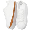 Witwatia Womens White Sneakers Lace Up Canvas White Tennis Shoes CozyTop Shoes 8