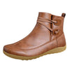 Ankle Boots 2019 Brown New Arch Support Boots Side Zipper Vintage Booties 8