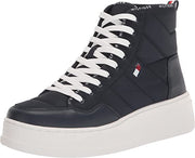 Tommy Hilfiger GEMMY Dark Blue Lace Up Rounded Toe High Top Fashion Sneakers