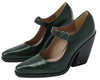 Sam Edelman Aleksa Green Cilantro Mary Jane Block Heeled Pointed Toe Pumps