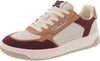 Sam Edelman Harper Tuscan Clay/French Burgundy Lace Up Flat Low Top Sneakers
