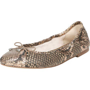 Sam Edelman Felicia Snake Slip On Rounded Toe Stretchy Flexible Ballet Flat