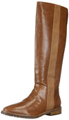 LFL by Lust For Life Mindset Cognac Leather Leather Flat Knee High Riding Boot