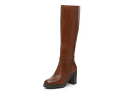 Vince Camuto Dasemma Caramel Leather Wide Calf Over The Knee Block Heel Boot