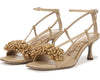 Sam Edelman Phoebe Bleached Beechwood Open Toe Ankle Strap Stiletto Heel Sandals