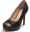Lauren Lorraine Candie 12 Rhinestone Peep Toe Platform Wedding Prom Dress Pumps