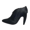 Jeffrey Campbell EDWINA-F Booties Black Hair Oxford Pointed Toe Lace Up Pumps
