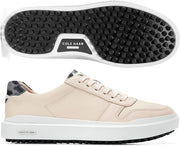 Cole Haan Grandpro AM Golf Shortbread Waterproof Lace Up Low Top Leather Sneaker