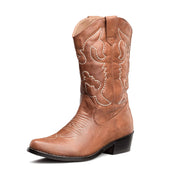 SheSole Cowboy Boots for Women Wide Calf Cowgirl Boots Western Boots Pointed Toe