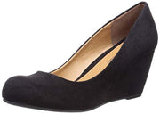 Cl by Chinese Laundry Women's Nima Wedge Pump, Black Super Suede, 7.5