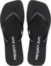 Project Sun Dayana Black Classic Flip Flop Beach Sandals