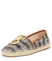 LOUISE ET CIE ADIGE Black Natural Vintage Jute Wrapped Skimmer Flat Espadrille