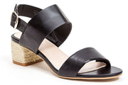 French Blu CASA BLACK BLOCK HEEL OPEN TOE SANDALS