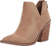 Steve Madden Alyse Tan Suede Fashion Side cut Pointed Toe Womens Ankle Booties