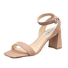 Steve Madden Gabi Nude Ankle Strap Open Toe Fashion Espadrille Heeled Sandals